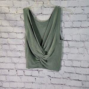 By Together, Green Back Knotted Sleevless Sweater Size‎ Small